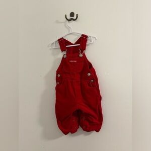 1999 Vintage Red corduroy overalls